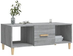 vidaXL Τραπεζάκι Σαλονιού Γκρι Sonoma 102x50x40 εκ. Επεξεργασμένο Ξύλο