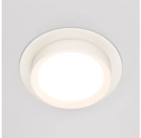 Χωνευτό Σποτ Φωτιστικό Οροφής 1xGX53 Λευκό Hoop Downlight Hoop DL086-GX53-RD-W Maytoni DL086-GX53-RD-W