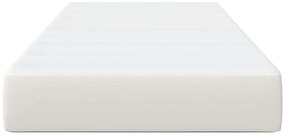 vidaXL Στρώμα Κρεβατιού με στρώμα Κρεμ 90 x 190 cm ύφασμα