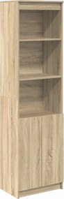 vidaXL Ντουλάπι Sonoma δρυς 50x35x180 εκ. από Επεξεργασμένο Ξύλο
