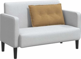 vidaXL Μαξιλάρι Πλάτης Καφέ 80 x 50 cm Υφασμάτινο Κορντουρά