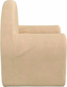 vidaXL Παιδικός καναπές Cream Soft Plush