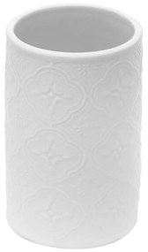 Ποτήρι Οδοντόβουρτσας Estia Boho White 02-6693