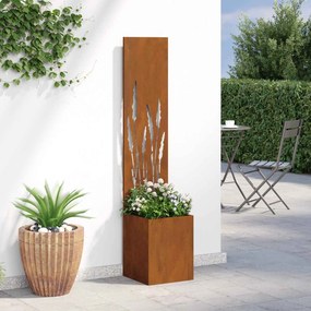 vidaXL Οθόνη Ιδιωτικότητας Κήπου Σκ rusty 32 x 32 x 150 εκ