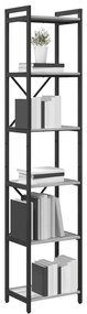 vidaXL Βιβλιοθήκη Γκρι sonoma 40 x 30 x 188 εκ Επεξεργασμένο ξύλο