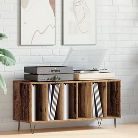 vidaXL Βαλιτσάκι Δίσκων Καφέ 100x38x48 εκ. Επεξεργασμένο Ξύλο