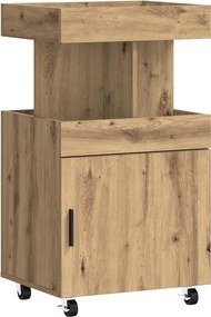 vidaXL Καρότσι μπαρ Artisan Δρυς 50 x 41 x 89 cm Επεξεργασμένο Ξύλο