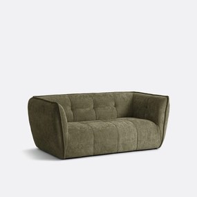Καναπές chenille με σταυρωτή ραφή, 2 θέσεων, SIMONE
