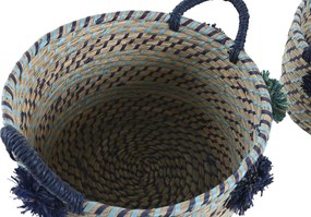 Σετ Καλαθιών DKD Home Decor πολυπροπυλένιο Πομπώματα 46 x 44 x 34 cm