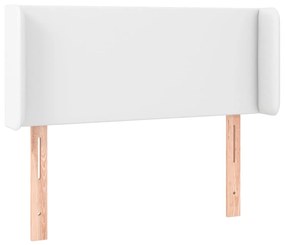 Κεφαλάρι Κρεβατιού LED Λευκό 83x16x78/88εκ. από Συνθετικό Δέρμα 3123029