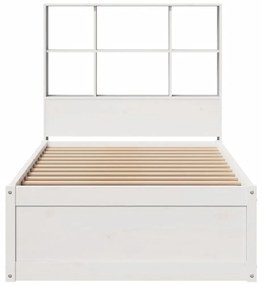 vidaXL Σκελετός Κρεβ. Χωρίς Στρώμα Λευκό 90x190 εκ Μασίφ Πεύκο