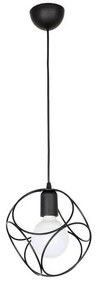 Arlight Φωτιστικό Κρεμαστό Κύκλος 1xE27 PDT 1247-1 BK Μαύρο 0083540