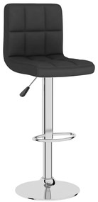 vidaXL Σκαμπό Μπαρ 2 τεμ. Μαύρα Υφασμάτινα