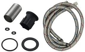 BRUNO μπαταρία πάγκου κουζίνας BRN-0263, αναμεικτική, μαύρη/ασημί