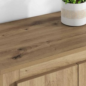vidaXL Highboard 3 pcs Artisan Oak 132 x 35,5 x 103,5 εκ.
