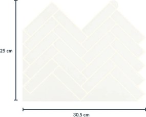 Αυτοκόλλητο Πλακάκι 3D (30.5x25) L-C Malda White 1770156