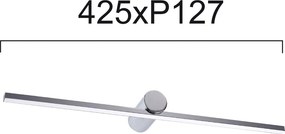 Φωτιστικό Μπάνιου LED Viokef Rocco Silver 4236100