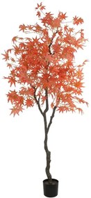 Τεχνητό Δέντρο Maple Tree 21105 80x80x160cm Orange GloboStar Πολυαιθυλένιο,Ύφασμα