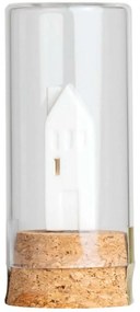 Διακοσμητική Μινιατούρα Home Is Where The Heart Is RD0016971 Φ3,5x8,5cm Natural-Clear Raeder Porcelain,Glass