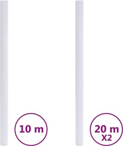 vidaXL Μεμβράνες Παραθύρων Ματ Σχεδίαση με Ρίγες PVC