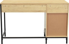 Γραφείο Με Ντουλάπι (120x48x75) Spitishop Vivo Natural/Black