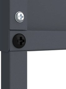 vidaXL Οθόνη Ιδιωτικότητας Κήπου Μαιανδρικό σχέδιο Ανθρακί 32 χ 140 εκ