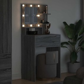vidaXL Τραπέζια Ντυσίματος Κρεβατοκάμαρας Γκρι Sonoma