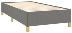 ΚΡΕΒΑΤΙ BOXSPRING ΜΕ ΣΤΡΩΜΑ ΣΚΟΥΡΟ ΓΚΡΙ 100X200 ΕΚ. ΥΦΑΣΜΑΤΙΝΟ 3128422