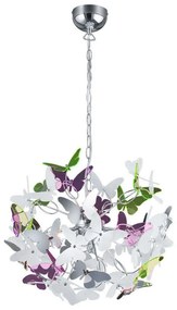 Φωτιστικό Οροφής Butterfly R30214017 4xG9 28W Φ50 150cm Chrome RL Lighting Μέταλλο,Ακρυλικό