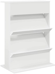 vidaXL Ράφι Περιοδικών Λευκό 70 x 41 x 96 εκ. Επεξεργασμένο ξύλο