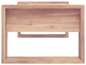 vidaXLΤραπεζάκι Σαλονιού 110 x 60 x 40 εκ. από Μασίφ Ξύλο Teak