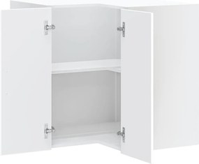 vidaXL Γωνιακό ντουλάπι τοίχου κουζίνας "Lucca" Λευκό