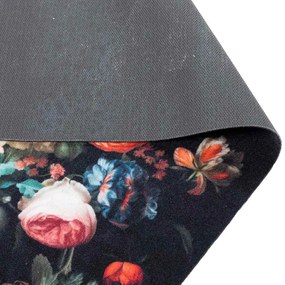 vidaXL Χαλί Κουζίνας Floral Λουλούδια 45 x 150 cm Βελούδο