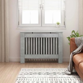 vidaXL Καπάκι Καλοριφέρ Σκυρόδεμα Γκρι 112 x 19 x 81,5 cm