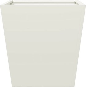 vidaXL Ζαρντινιέρα Λευκή 40 x 40 x 40 εκ. από Ατσάλι