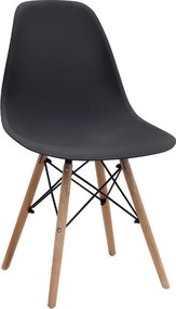 Σετ τραπεζαρία 5τμχ Rubes - Nova Megapap χρώμα λευκό - μαύρο Ø100x78εκ.