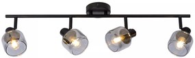 Φωτιστικό Οροφής Lucide 77979-04-30 BJORN Μαύρο Ματ (Black Mat)|Φυμέ (Smoke)