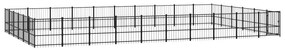 Κλουβί Σκύλου Εξωτερικού Χώρου 56,45 μ² από Ατσάλι - Μαύρο