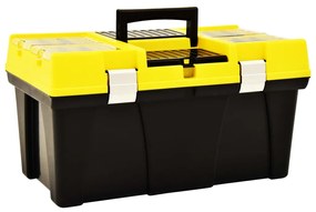 vidaXL Εργαλειοθήκη 595x337x316 χιλ. Κίτρινο από Πλαστικό