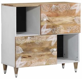 vidaXL Sideboard 80x33,5x75 cm μασίφ ξύλο Mango