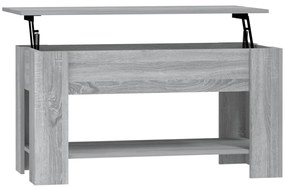 vidaXL Τραπεζάκι Σαλονιού Γκρι Sonoma 101x49x52 εκ. Επεξεργασμένο Ξύλο