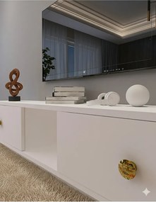 Stewehome Επιτοίχια βάση τηλεόρασης από μοριοσανίδα 150x30x26 cm