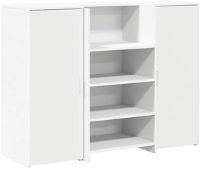 vidaXL Γραφείο υποδοχής  Λευκό 135x50x103,5 cm Κατασκευασμένο ξύλο