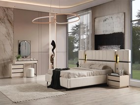 Stewehome Σετ Κρεβατοκάμαρας Κρέμ 160x200 cm