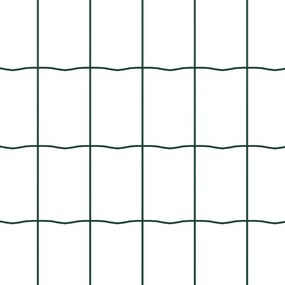 vidaXL Φράχτης Εuro 1,2 x 10 m Σίδηρος με επικάλυψη PVC Πράσινο