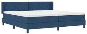vidaXL Κρεβάτι box spring με στρώμα με στρώμα Μπλε 200 x 200 cm