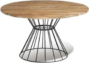 Τραπέζι Nextdeco Kai ξύλο teak Υ78x∅120εκ.