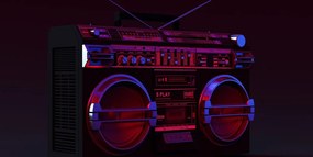 Εικόνα ραδιόφωνο ντίσκο από τη δεκαετία του '90 - 100x50