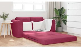 vidaXL Κρεβάτι καναπές Κόκκινο 148 x 71 x 83 εκ. Βελούδο