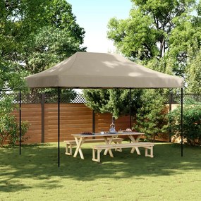 Τέντα Εκδηλώσεων Πτυσσόμενη Pop-Up Taupe 410x279x315 εκ. - Μπεζ-Γκρι